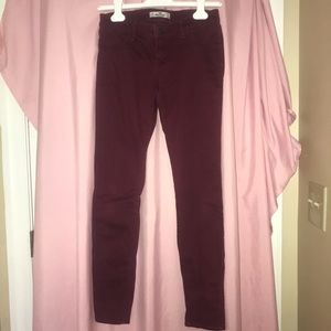 Maroon Hollister jeans!